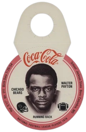 Walter Payton 1976 Coke Disc 